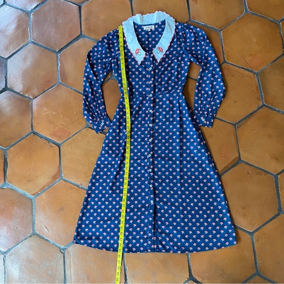 Timeless London Retro Mushroom Shirtwaist Tradcore Rockabilly Dress Embroidery 4 - Picture 9 of 11